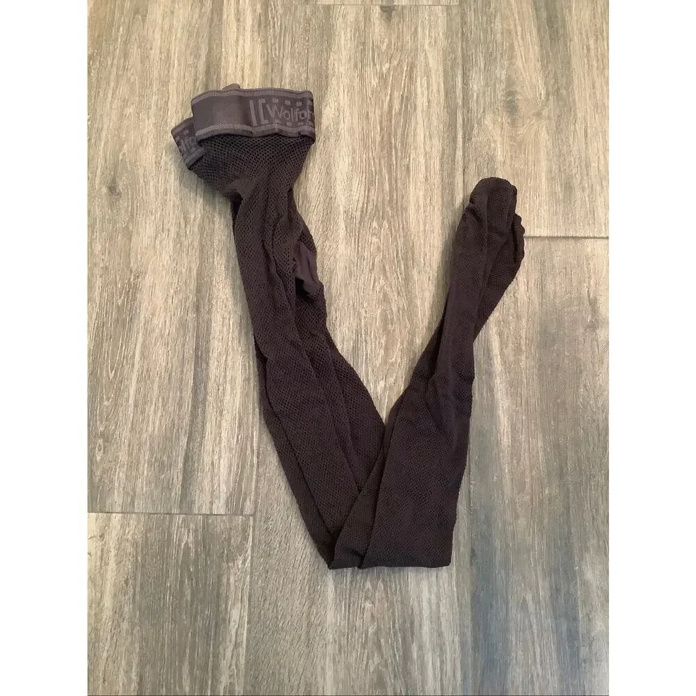Wolford Women's Medium Soft Cacao Twenties Econyl Fishnet Matte Tights C5-5
